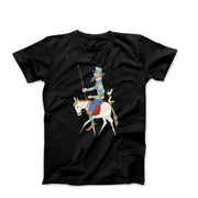 Jovan Obican Don Quixote on Horse (1978) Artwork T-shirt - Greatest Artists - Harvey Ltd