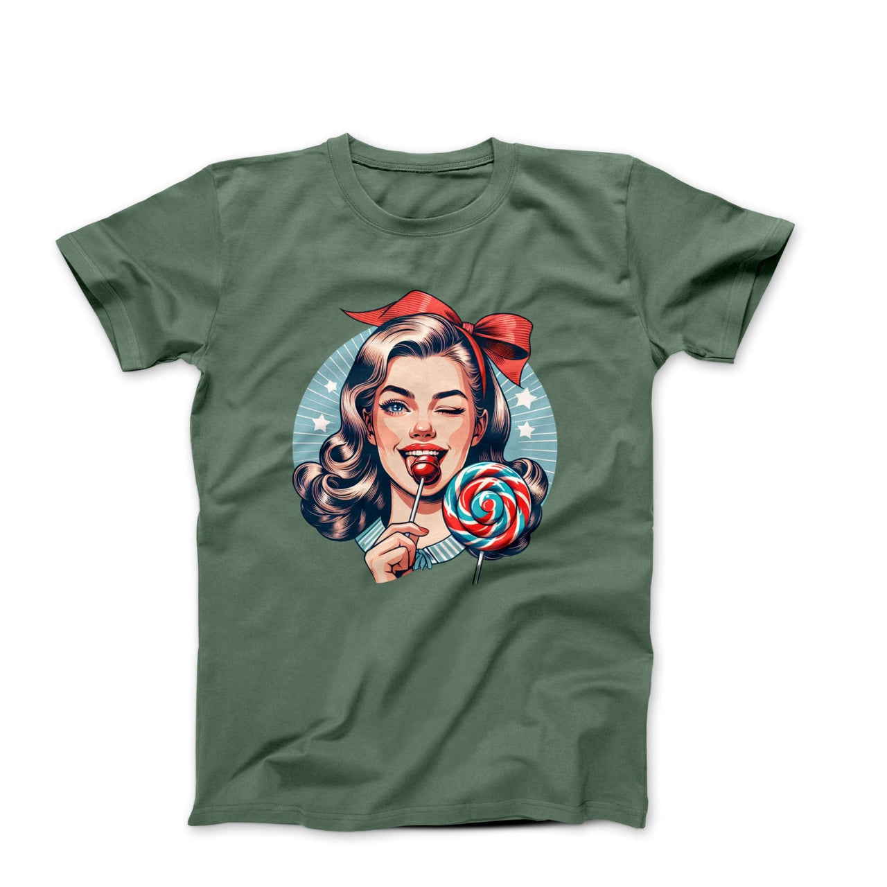 Just An American Girl Illustration T-shirt - Movies, TV & Others - Harvey Ltd