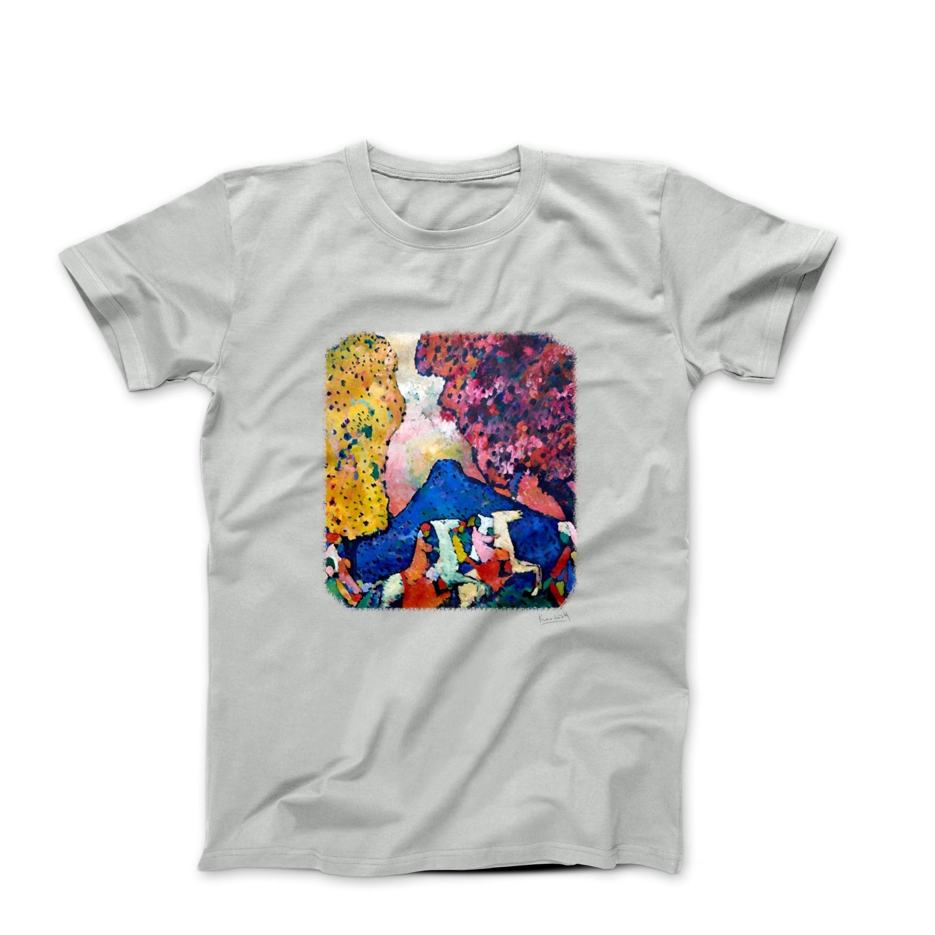 Kandinsky Blue Mountain 1909 Artwork T-Shirt - Greatest Artists - Harvey Ltd