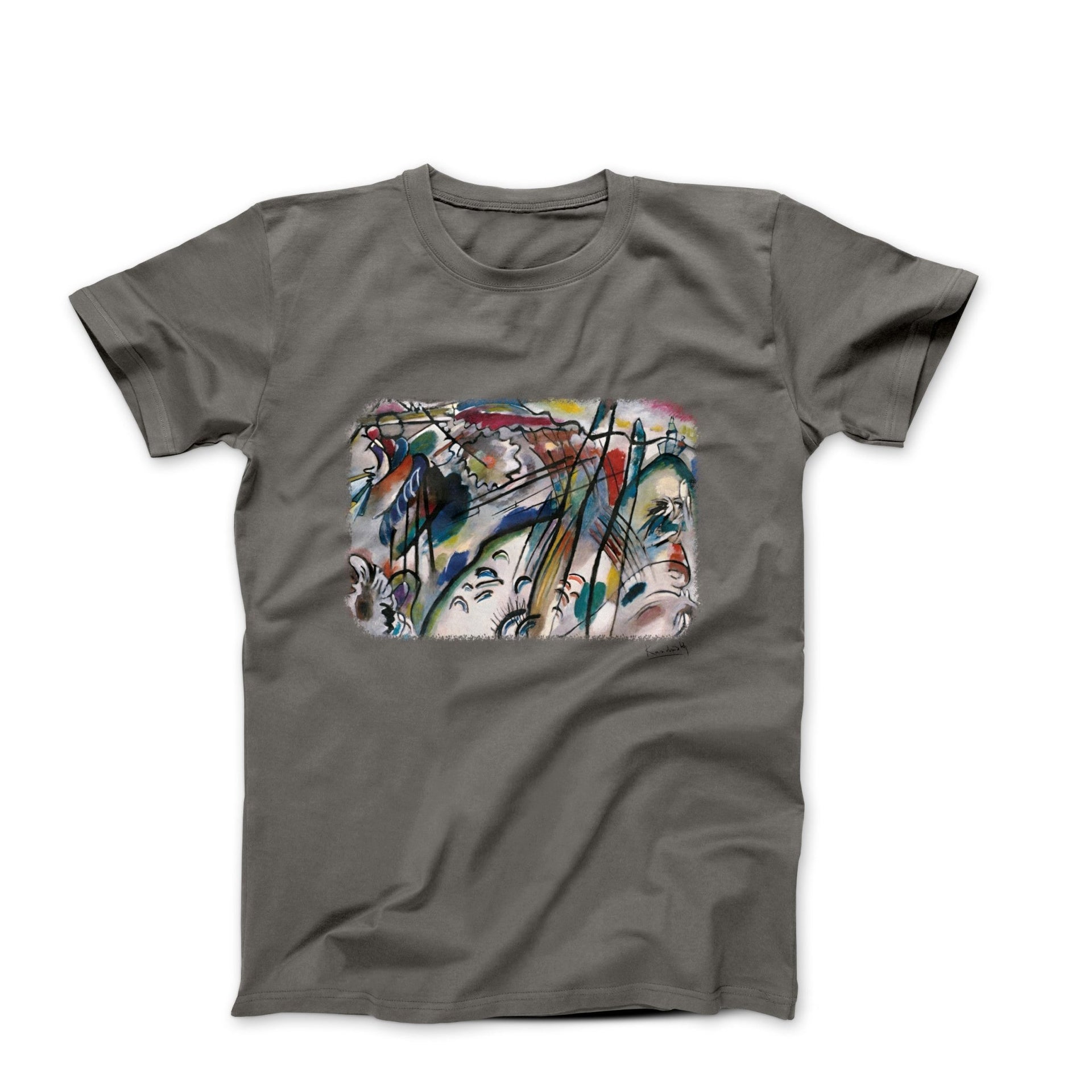 Kandinsky Improvisation 28 (Second Version) 1912 Artwork T-Shirt - Greatest Artists - Harvey Ltd
