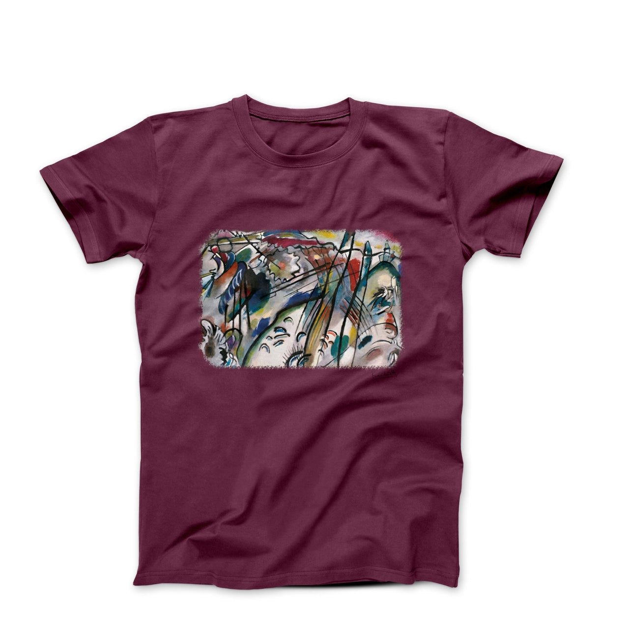 Kandinsky Improvisation 28 (Second Version) 1912 Artwork T-Shirt - Greatest Artists - Harvey Ltd