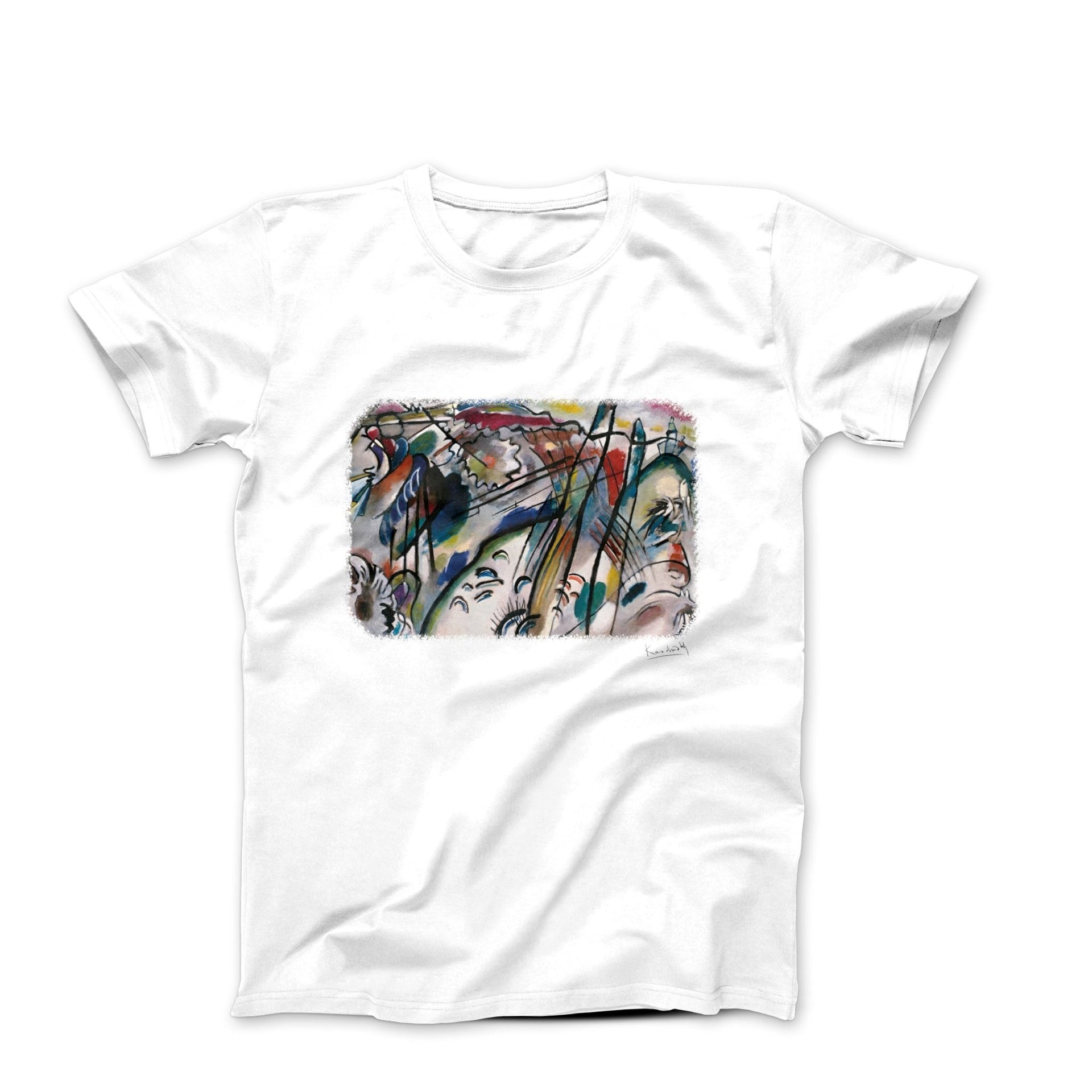 Kandinsky Improvisation 28 (Second Version) 1912 Artwork T-Shirt - Greatest Artists - Harvey Ltd