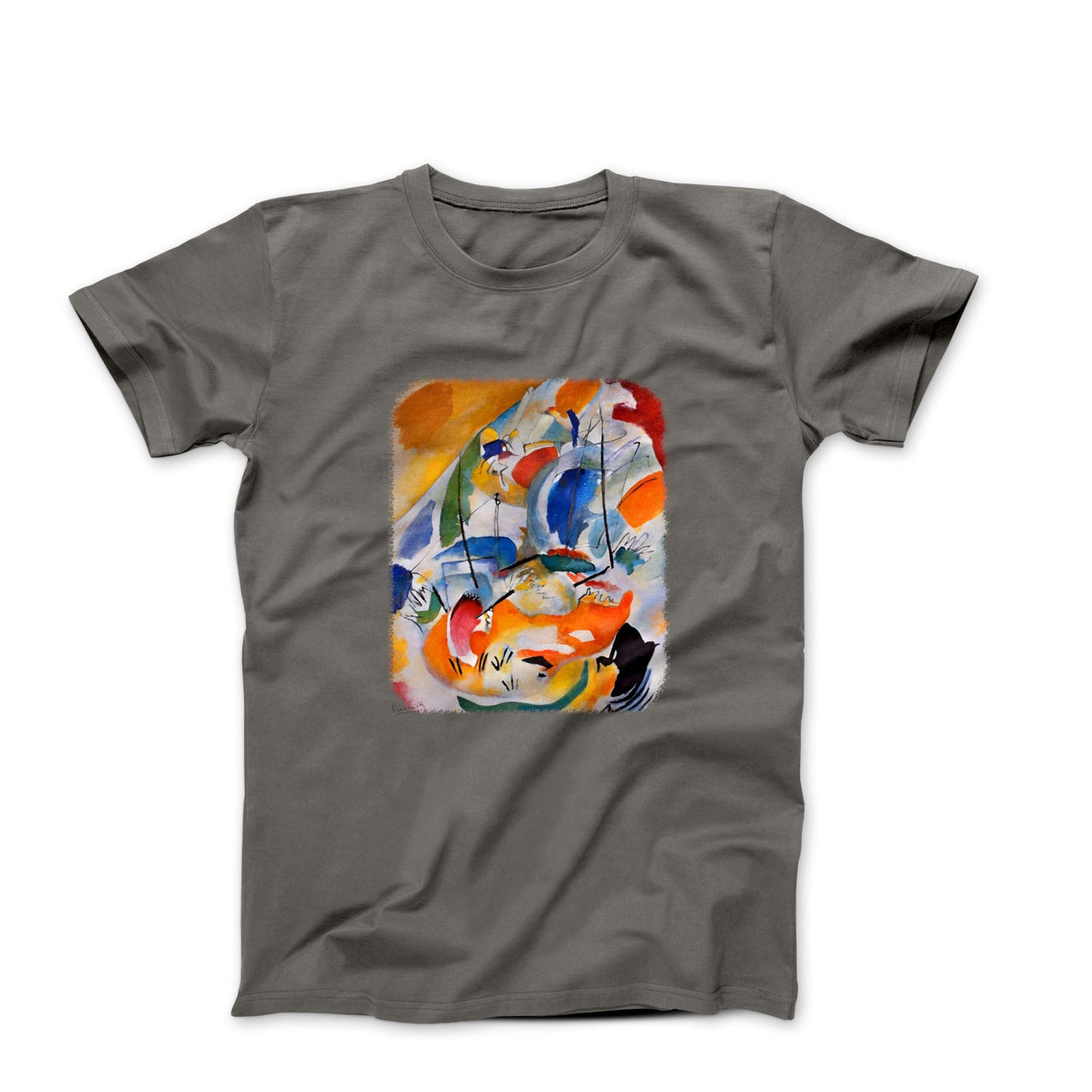 Kandinsky Improvisation 31 (Sea Battle) 1913 Artwork T-Shirt - Greatest Artists - Harvey Ltd