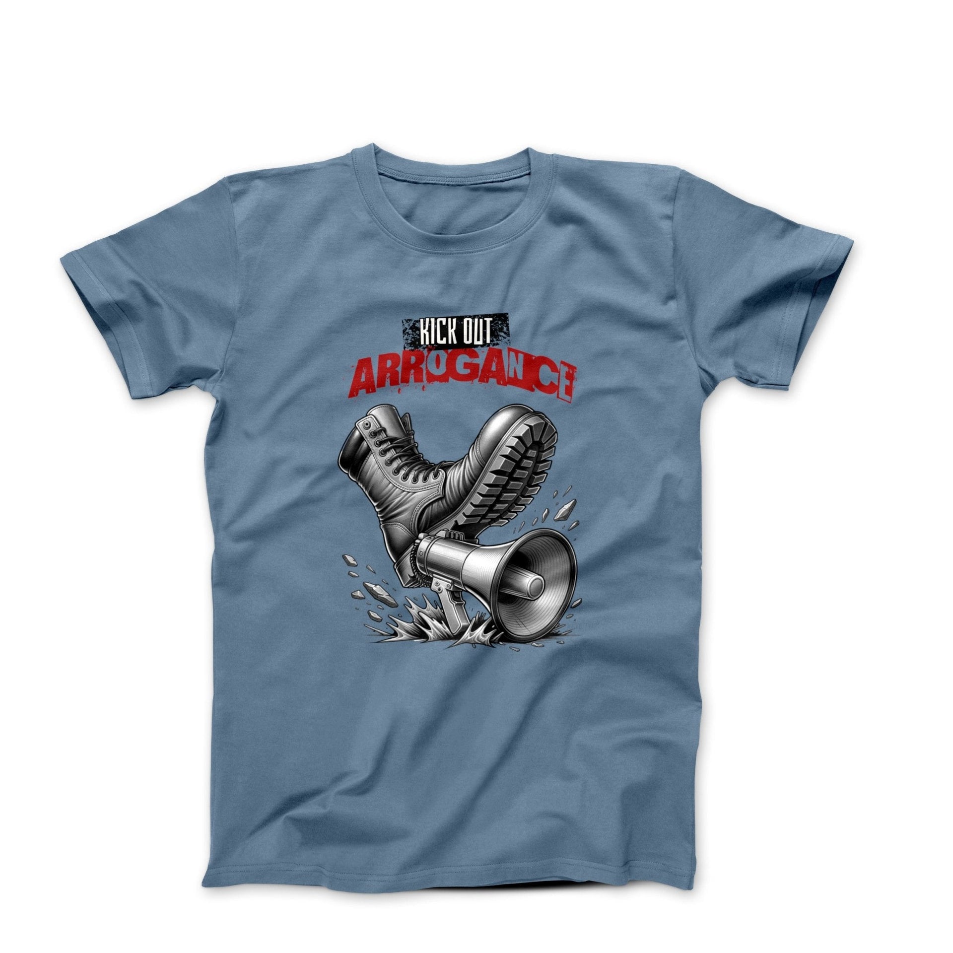 Kick Out Arrogance Illustration T-shirt - Street, Pop & Media Art - Harvey Ltd