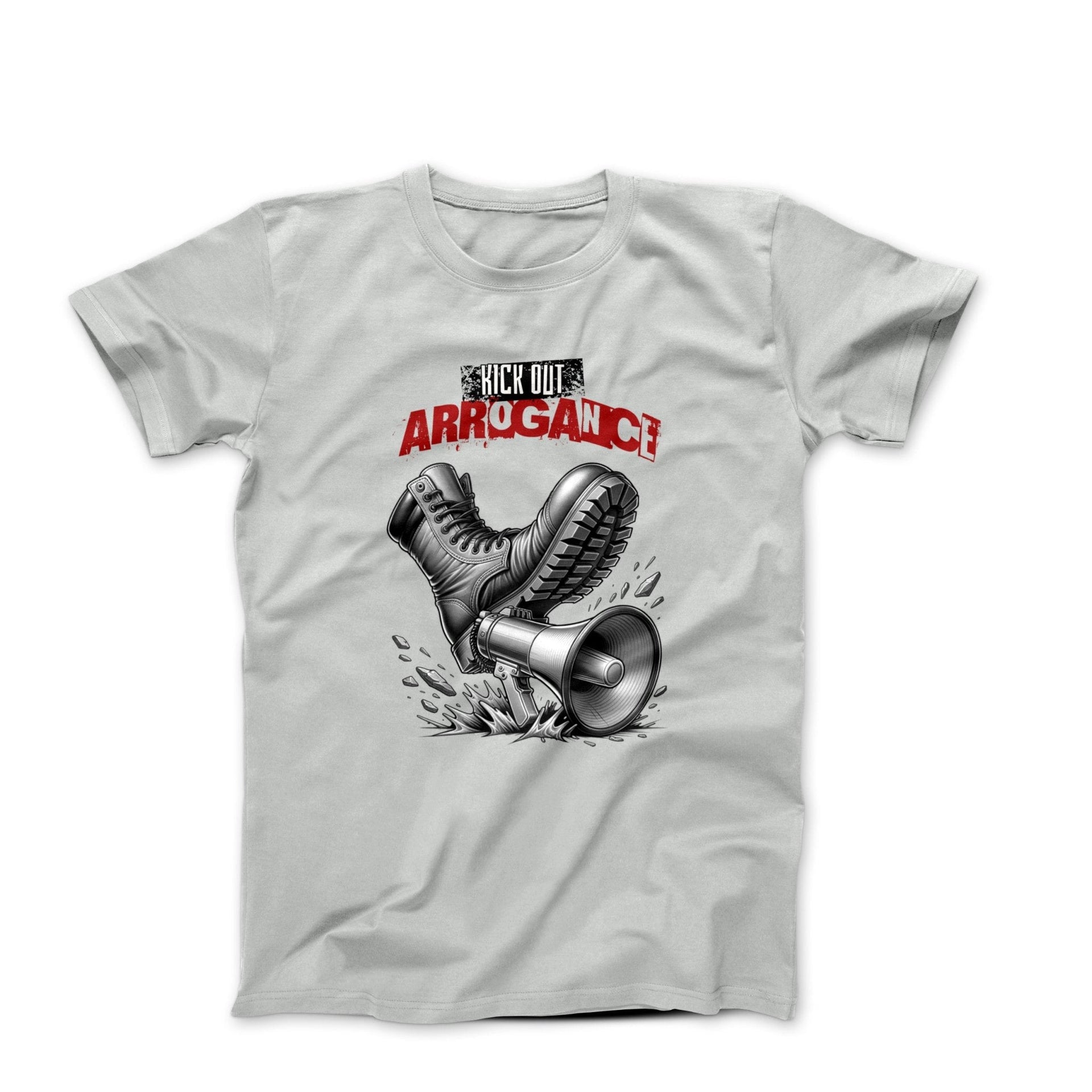 Kick Out Arrogance Illustration T-shirt - Street, Pop & Media Art - Harvey Ltd