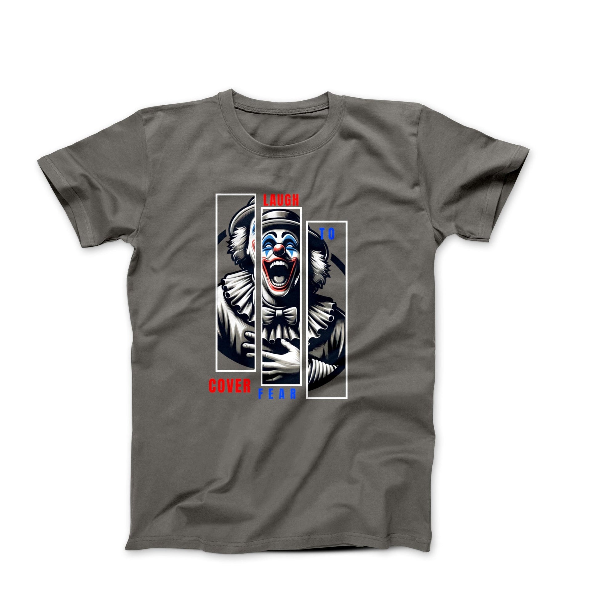Laugh To Cover Fear Illustration T-shirt - Movies, TV & Others - Harvey Ltd