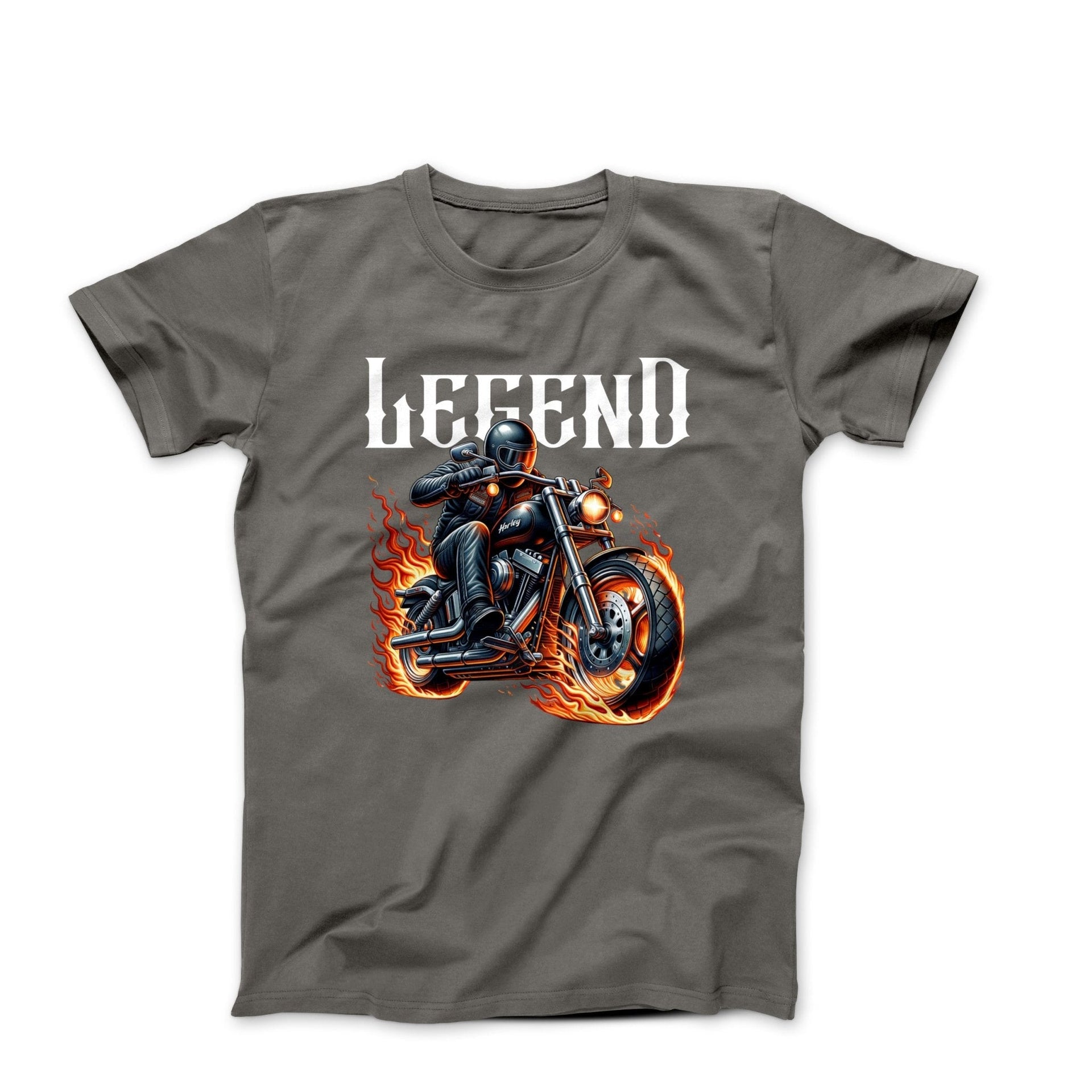 Legend Motorcycle Digital Art T-shirt - Cars, Trucks & Cycles - Harvey Ltd