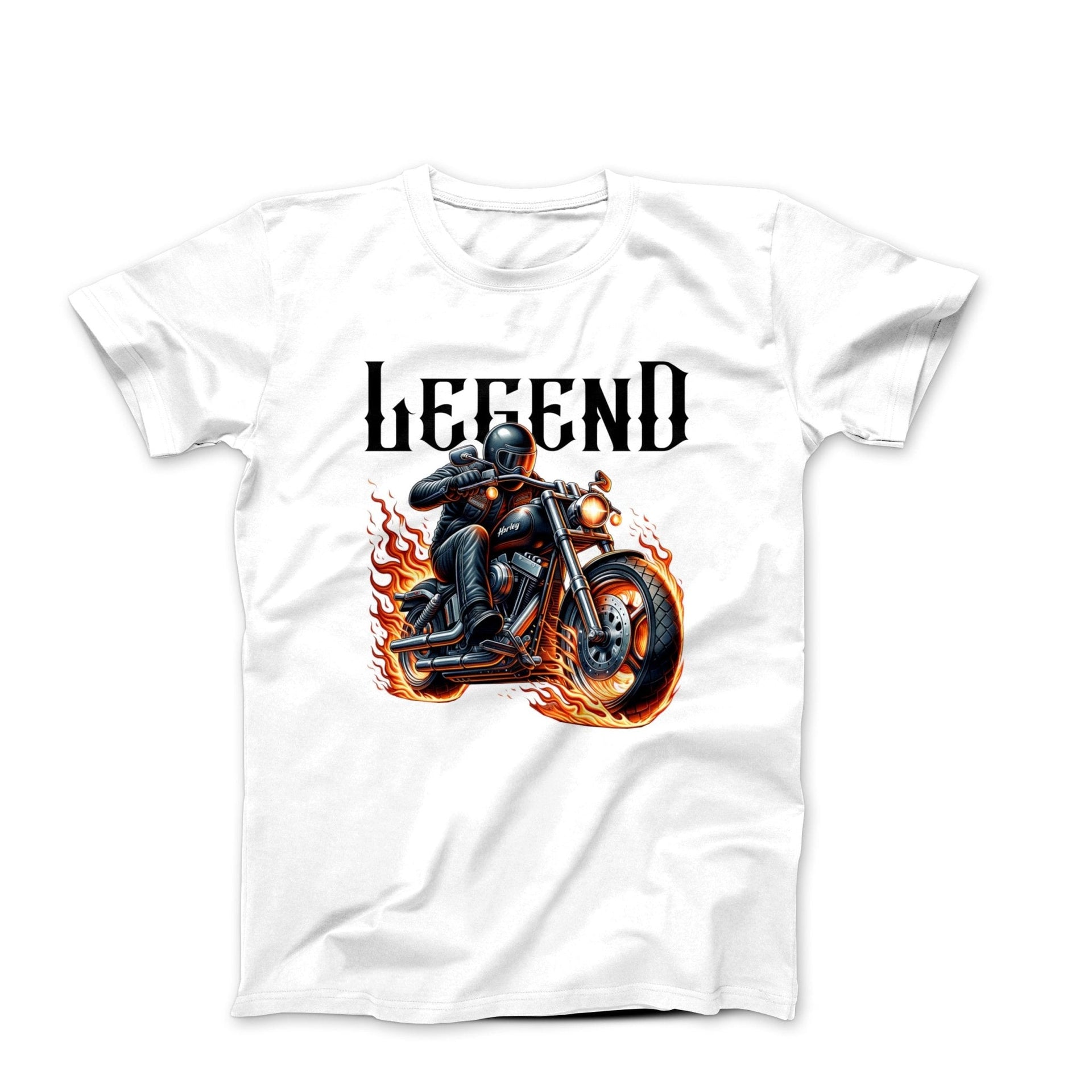 Legend Motorcycle Digital Art T-shirt - Cars, Trucks & Cycles - Harvey Ltd