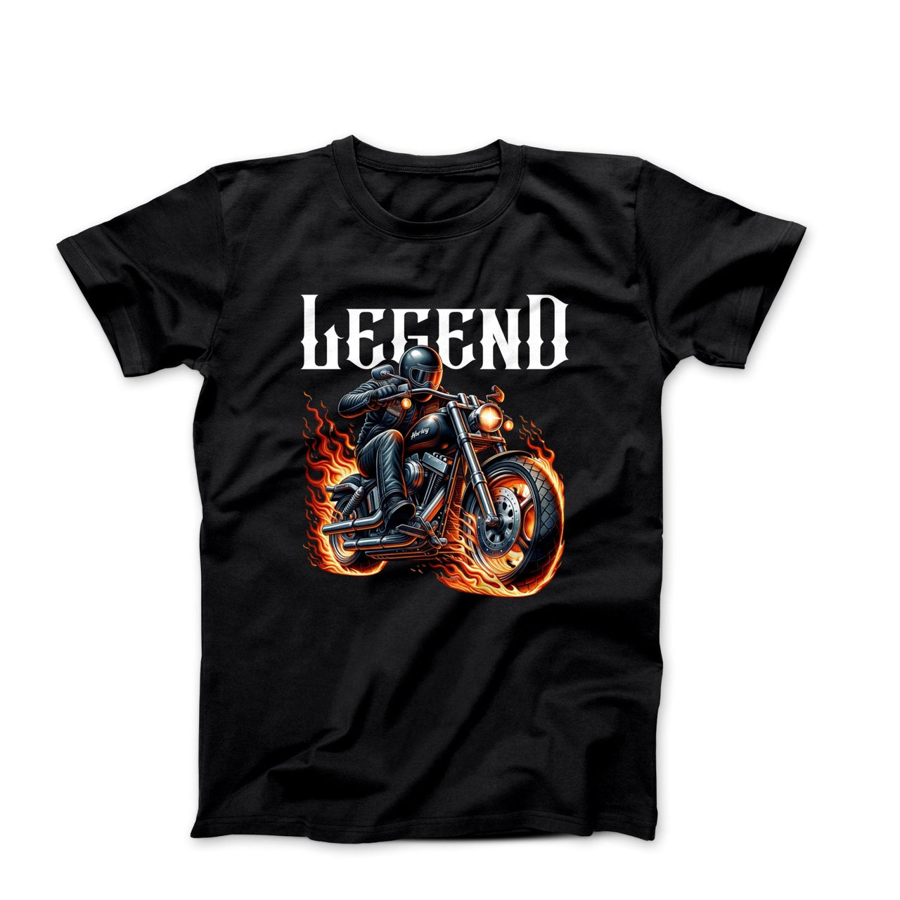 Legend Motorcycle Digital Art T-shirt - Cars, Trucks & Cycles - Harvey Ltd