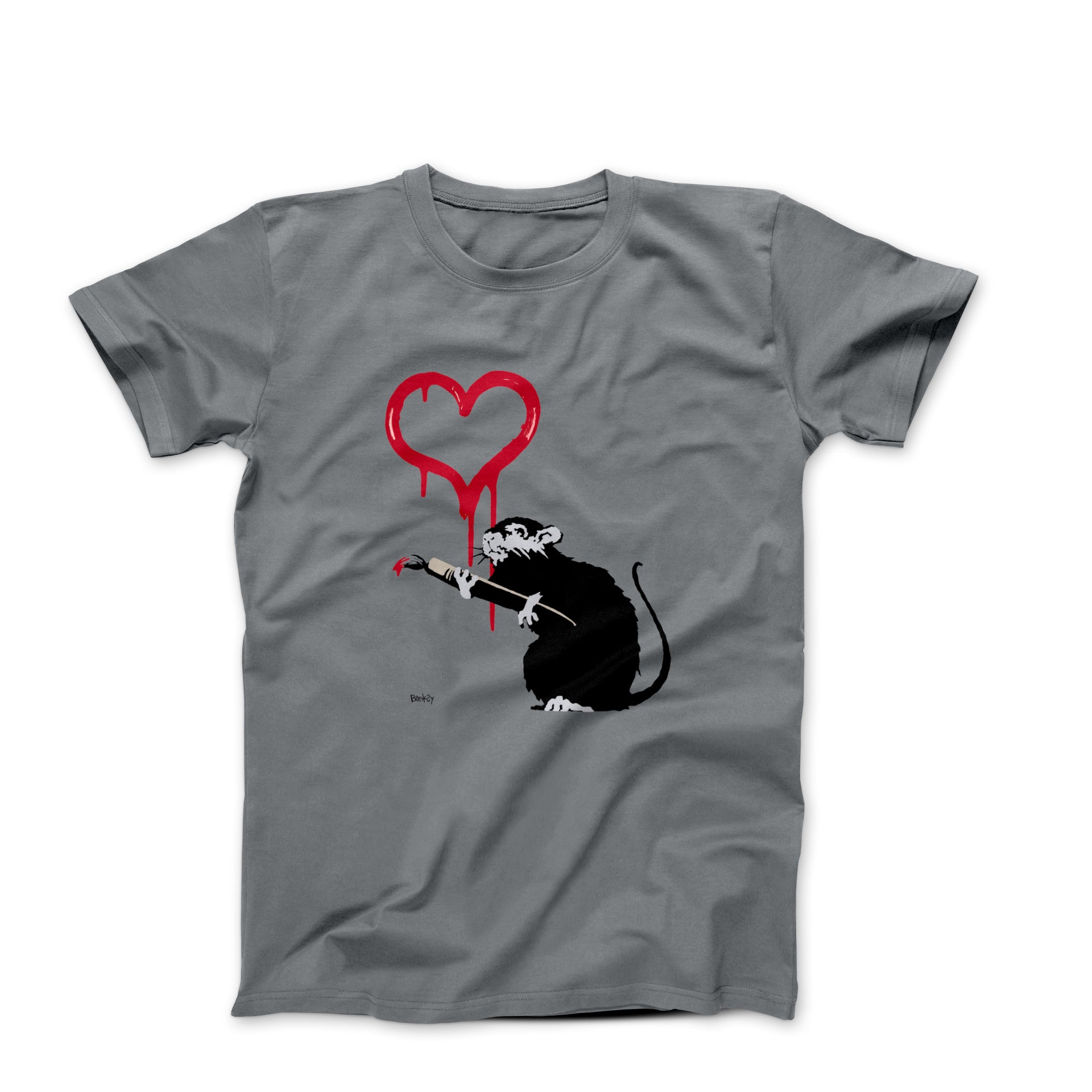 Banksy Love Rat Street Art T-shirt - Street, Pop & Media Art - Harvey Ltd
