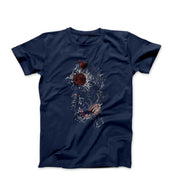 Luise Horlbogen Peacock Butterflies on Golddistel (1957) Artwork T - shirt - Clothing - Harvey Ltd