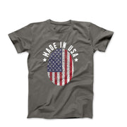 Made In USA Fingerprint Illustration T-shirt - Americana & Patriotic - Harvey Ltd