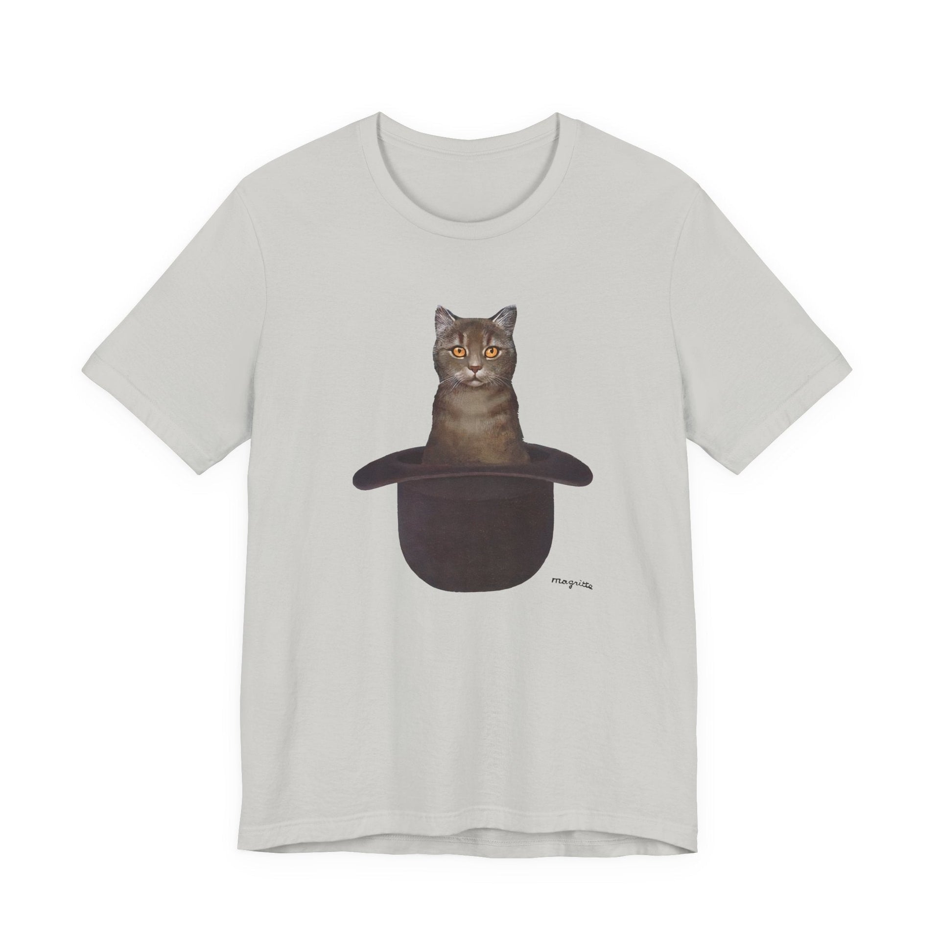 Magritte Cat In The Hat Artwork T-shirt - Greatest Artists - Harvey Ltd