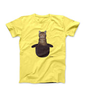 Magritte Cat In The Hat Artwork T-shirt - Greatest Artists - Harvey Ltd