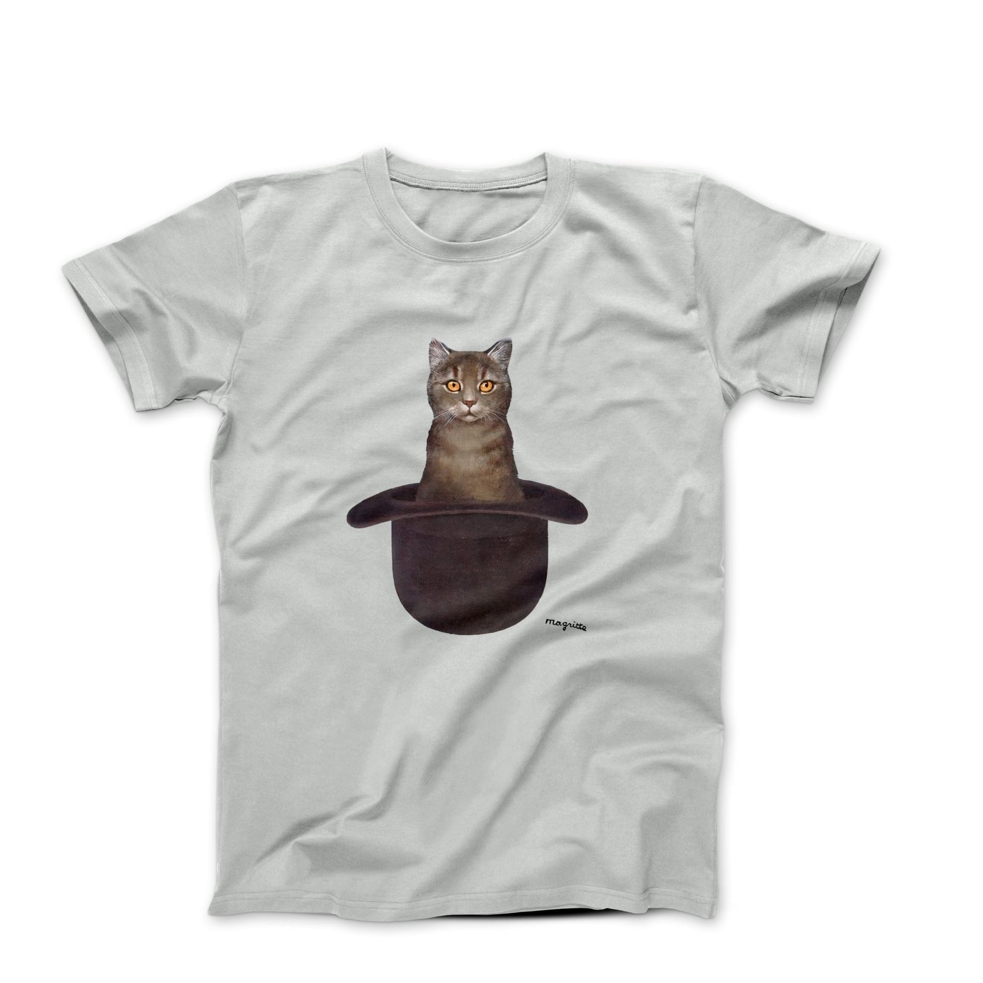 Magritte Cat In The Hat Artwork T-shirt - Greatest Artists - Harvey Ltd