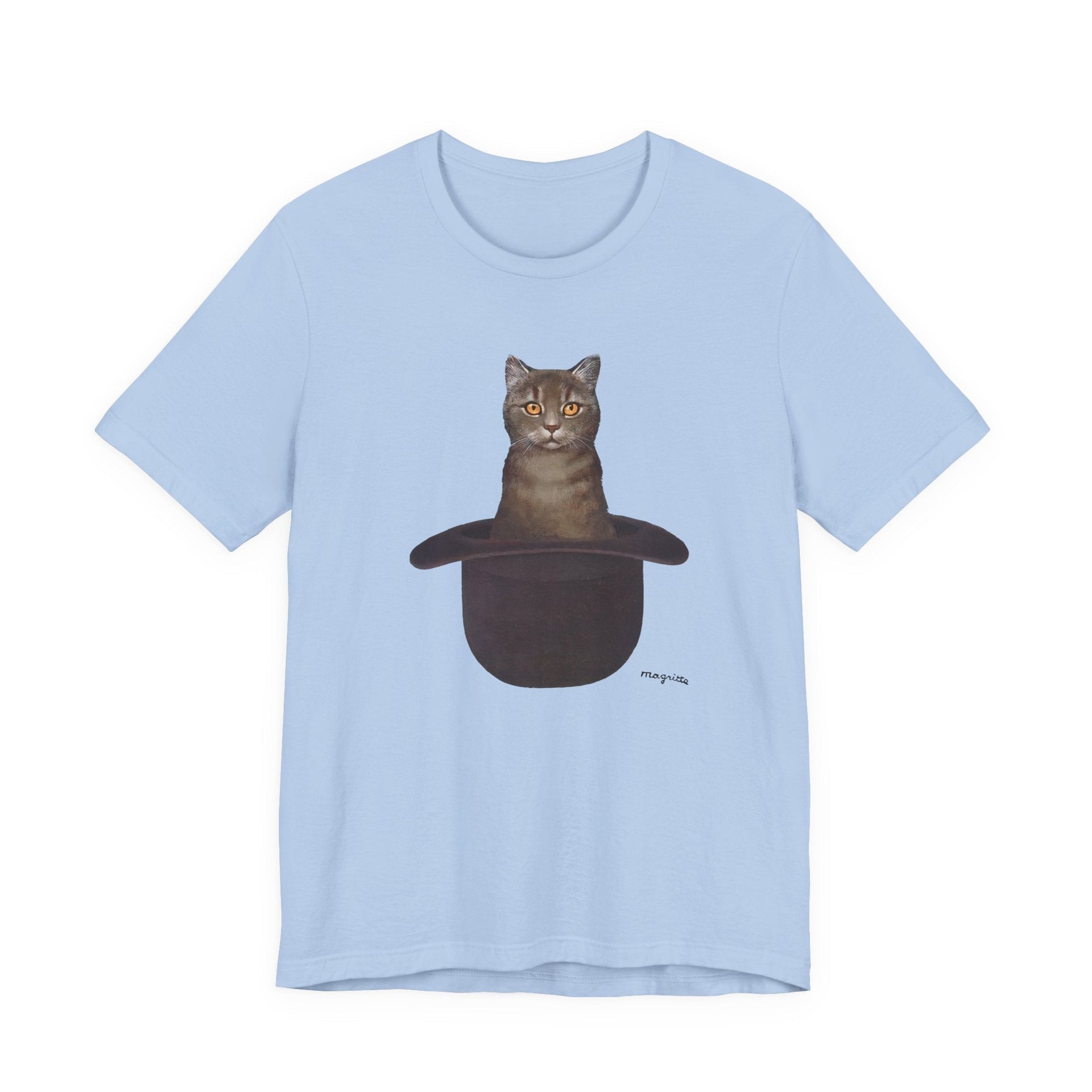 Magritte Cat In The Hat Artwork T-shirt - Greatest Artists - Harvey Ltd