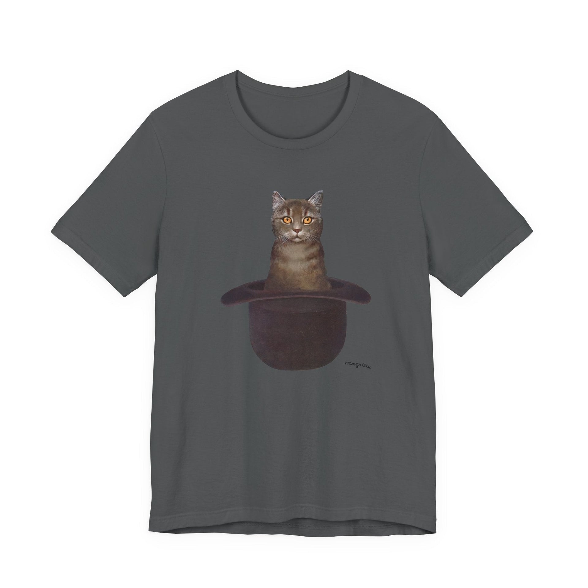 Magritte Cat In The Hat Artwork T-shirt - Greatest Artists - Harvey Ltd