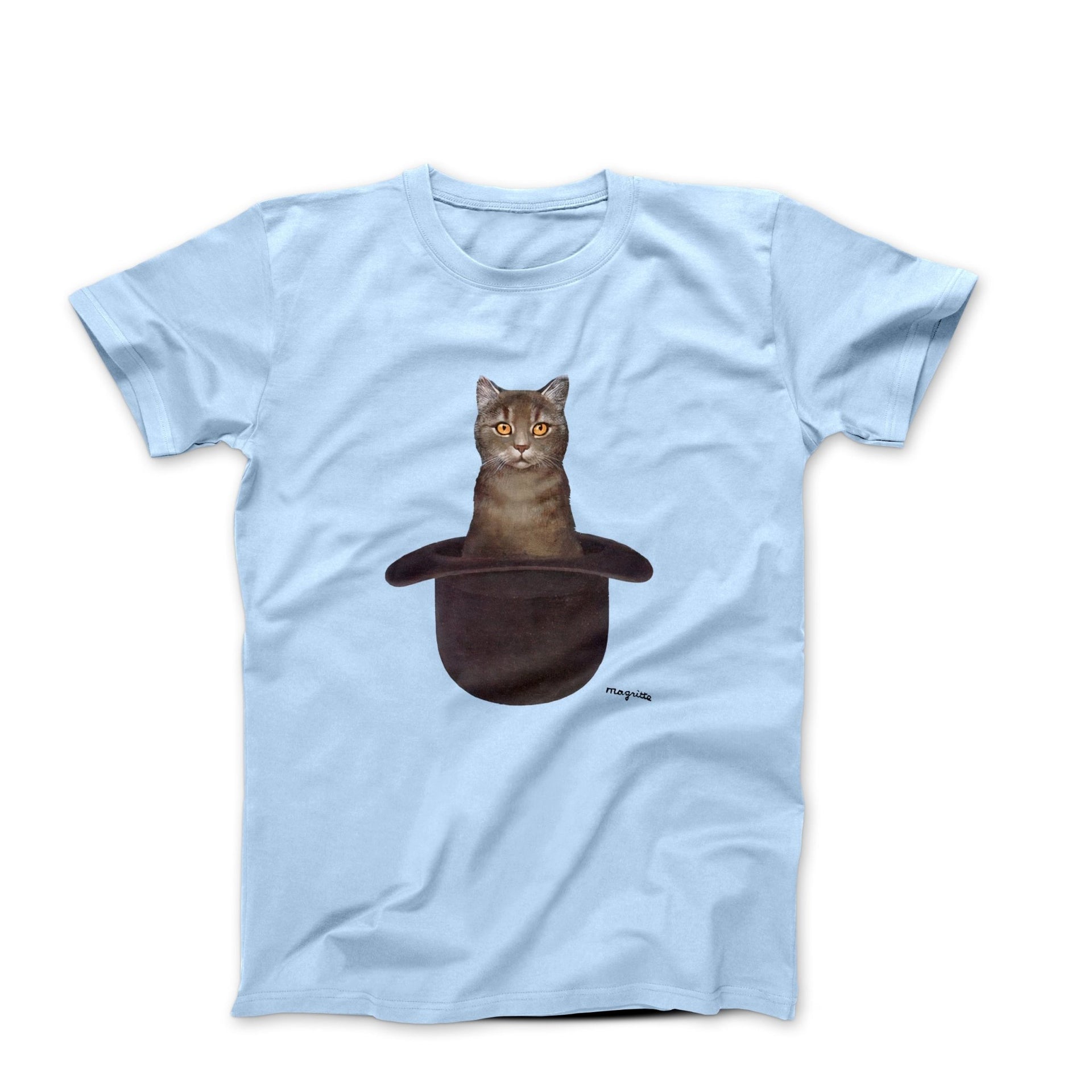 Magritte Cat In The Hat Artwork T-shirt - Greatest Artists - Harvey Ltd