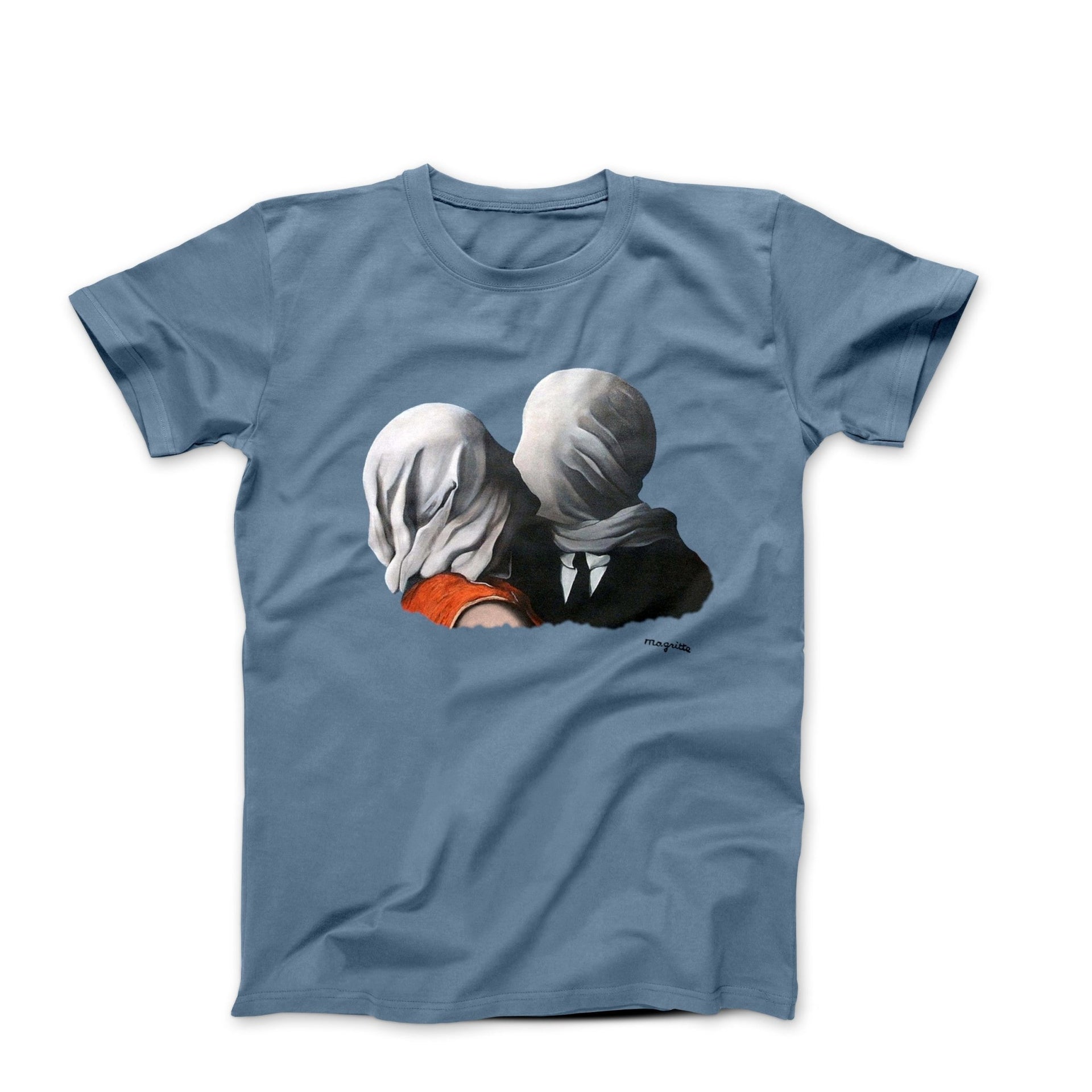 Magritte The Lovers (1928) Artwork T-Shirt - Greatest Artists - Harvey Ltd