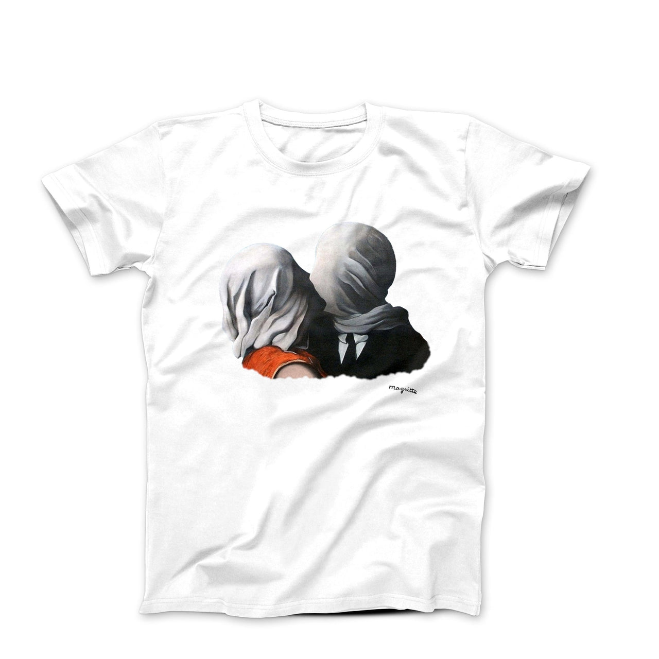 Magritte The Lovers (1928) Artwork T-Shirt - Greatest Artists - Harvey Ltd