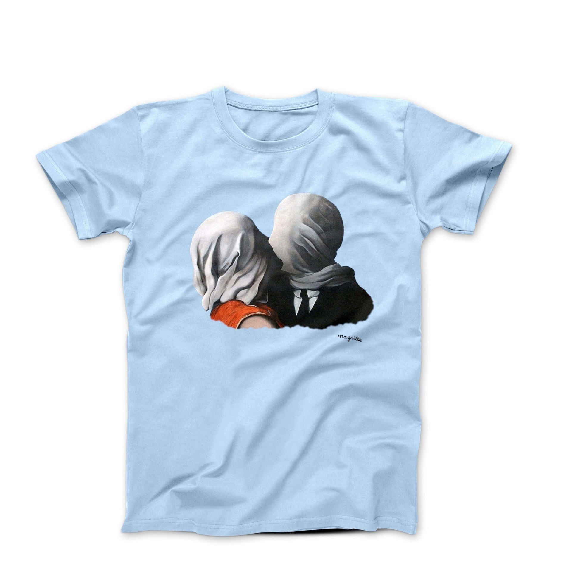 Magritte The Lovers (1928) Artwork T-Shirt - Greatest Artists - Harvey Ltd