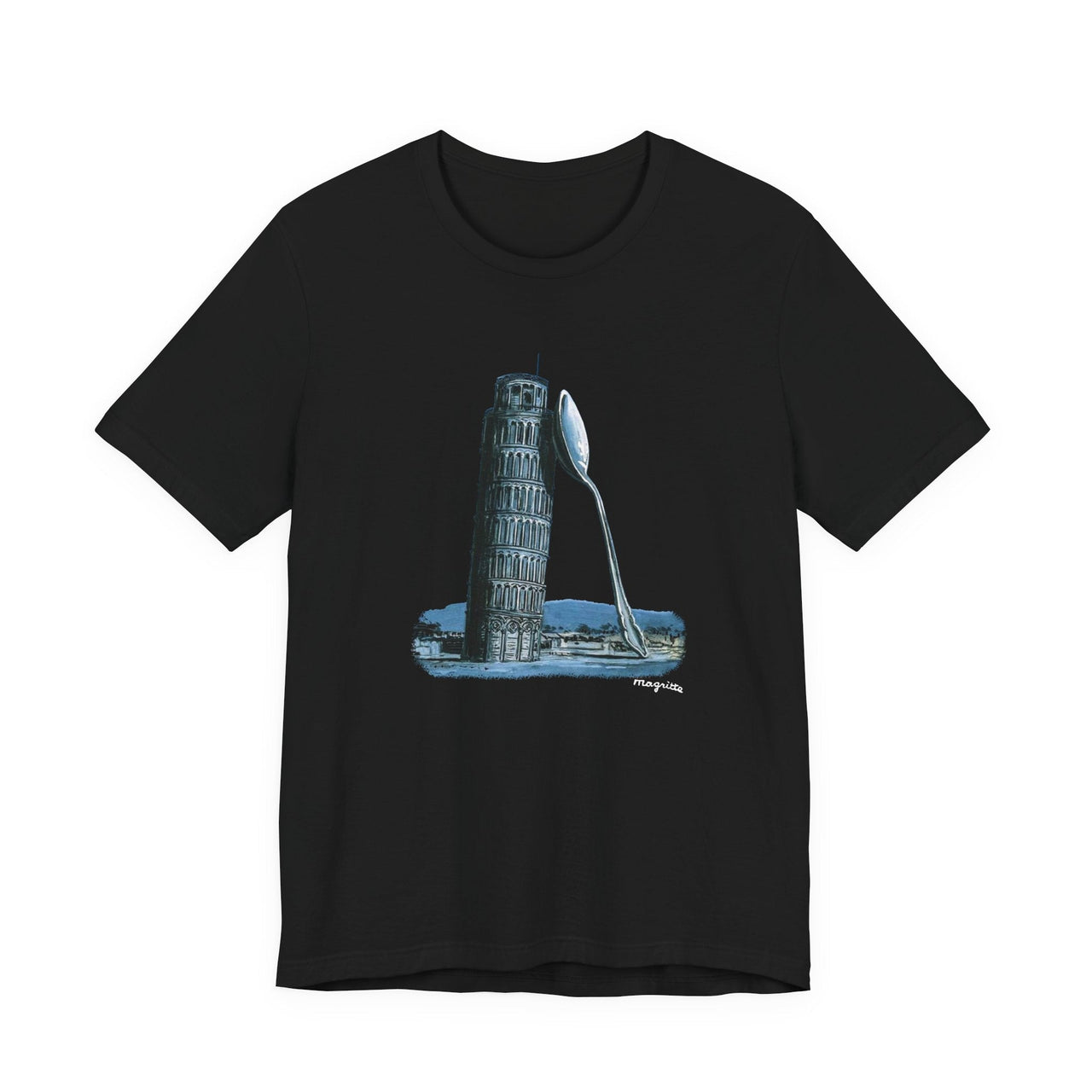 Magritte The Night Of Pisa Artwork T-shirt - Greatest Artists - Harvey Ltd