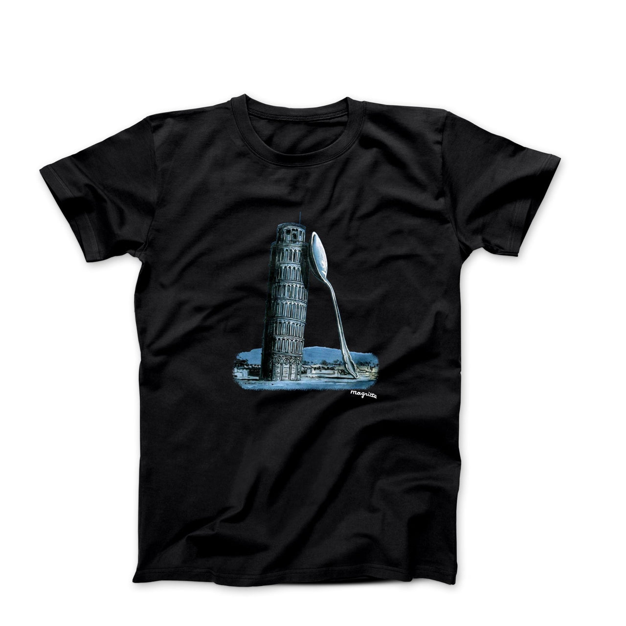 Magritte The Night Of Pisa Artwork T-shirt - Greatest Artists - Harvey Ltd
