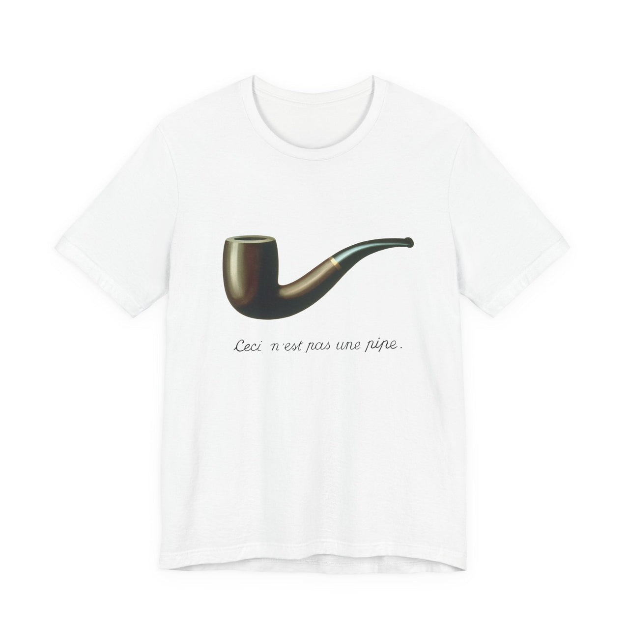 Magritte This Is Not A Pipe Artwork T-shirt - Greatest Artists - Harvey Ltd
