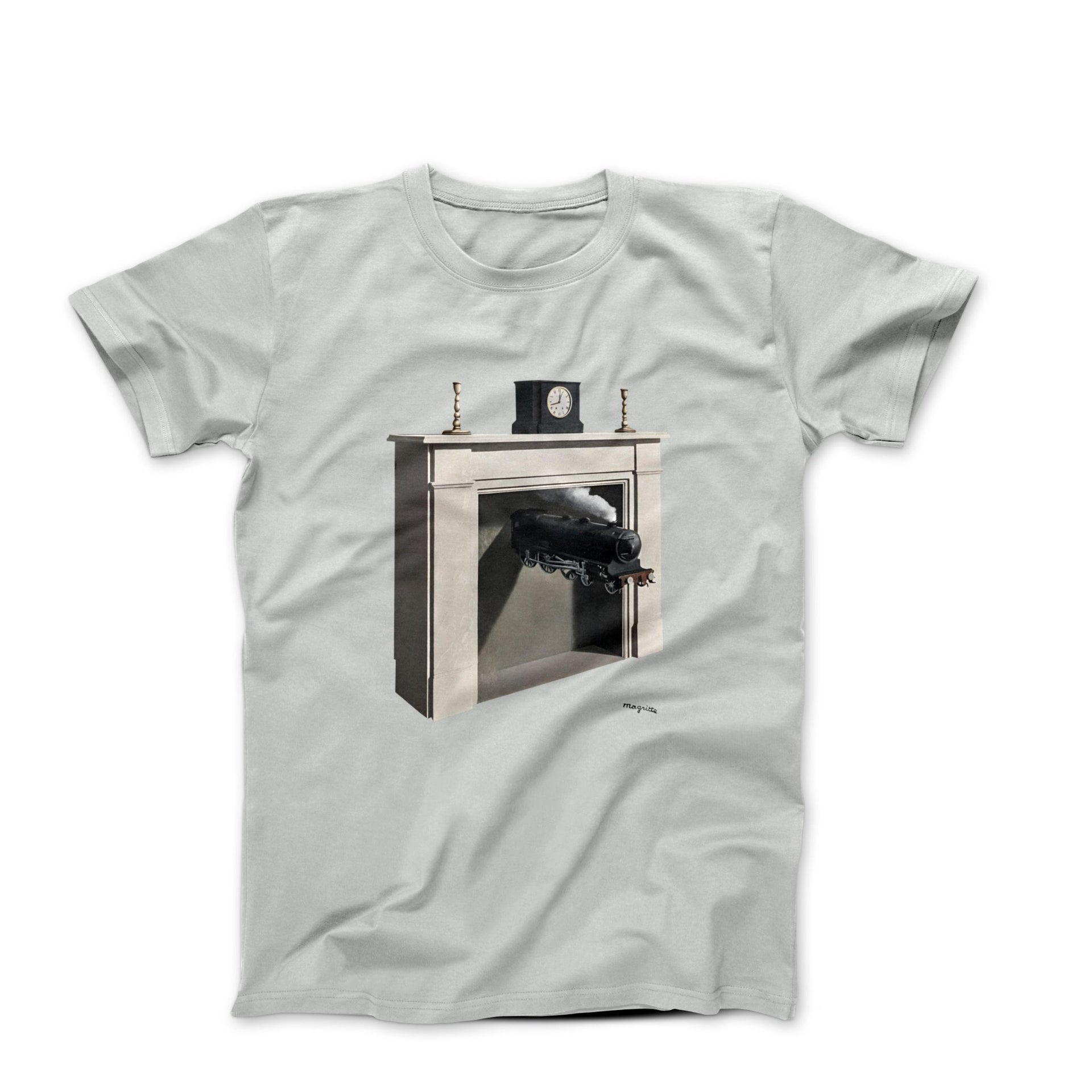 Magritte Time Transfixed 1938 Artwork T-shirt - Greatest Artists - Harvey Ltd