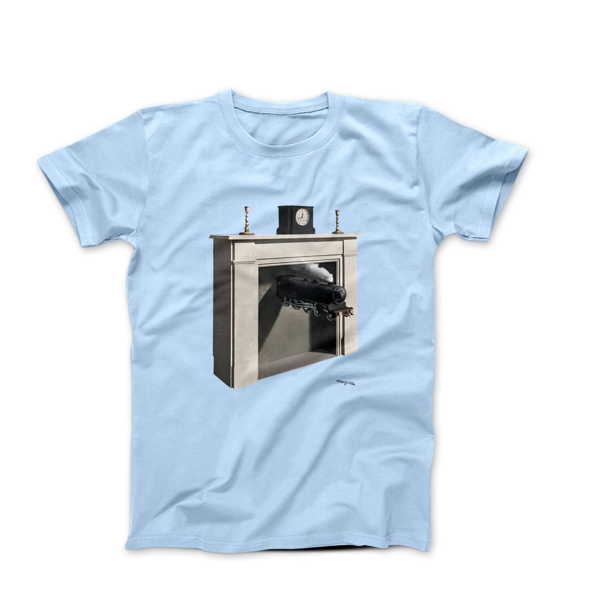 Magritte Time Transfixed Artwork T-shirt - Greatest Artists - Harvey Ltd