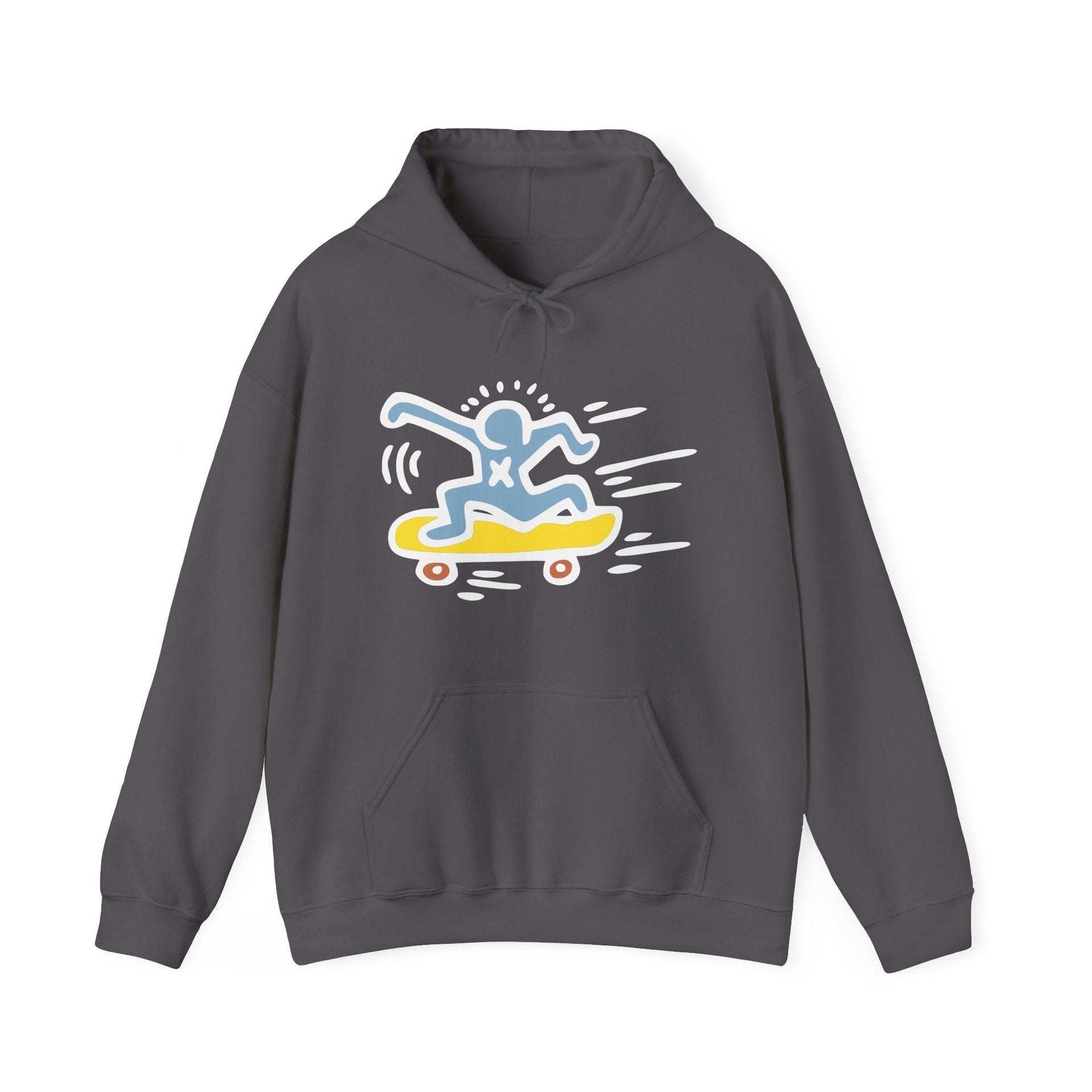 Man Skateboarding Illustration Hoodie - Street, Pop & Media Art - Harvey Ltd
