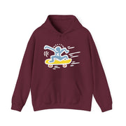 Man Skateboarding Illustration Hoodie - Street, Pop & Media Art - Harvey Ltd