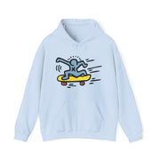 Man Skateboarding Illustration Hoodie - Street, Pop & Media Art - Harvey Ltd
