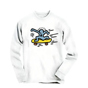 Man Skateboarding Long Sleeve Tee - Street, Pop & Media Art - Harvey Ltd