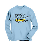 Man Skateboarding Long Sleeve Tee - Street, Pop & Media Art - Harvey Ltd