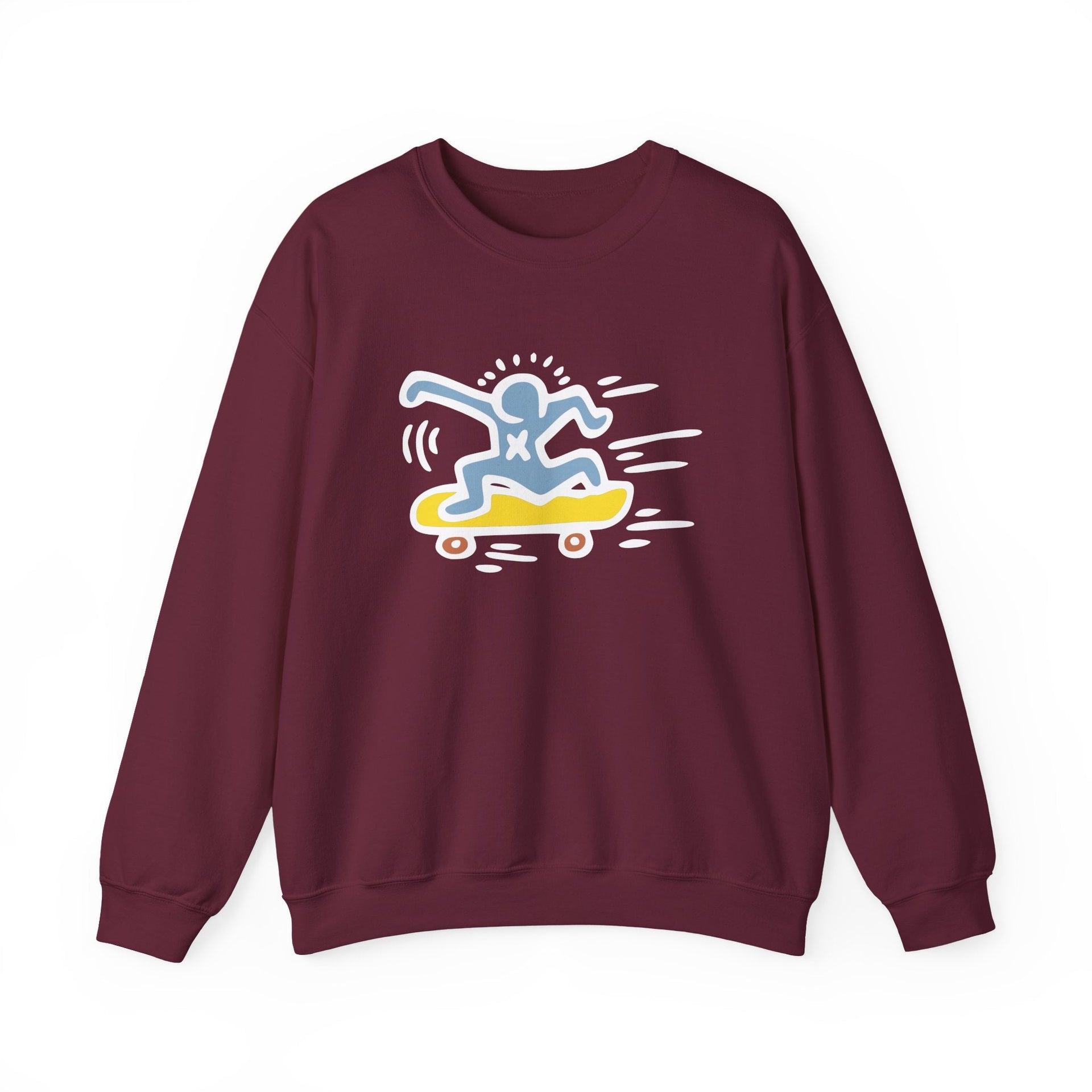 Man Skateboarding Street Art Sweatshirt - Street, Pop & Media Art - Harvey Ltd