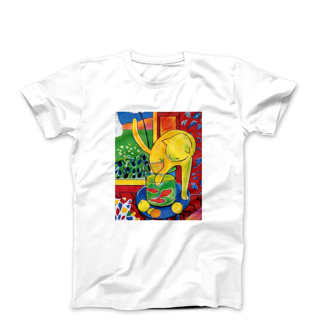 Matisse Cat with Red Fish T-Shirt - Greatest Artists - Harvey Ltd