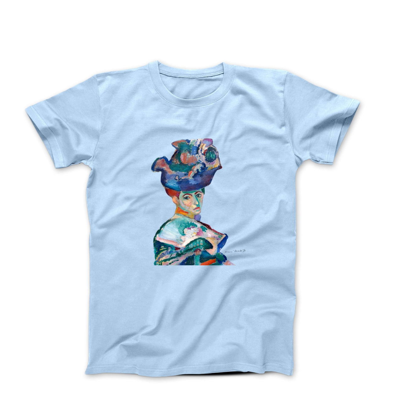 Matisse Woman with a Hat 1905 Art T-Shirt - Greatest Artists - Harvey Ltd