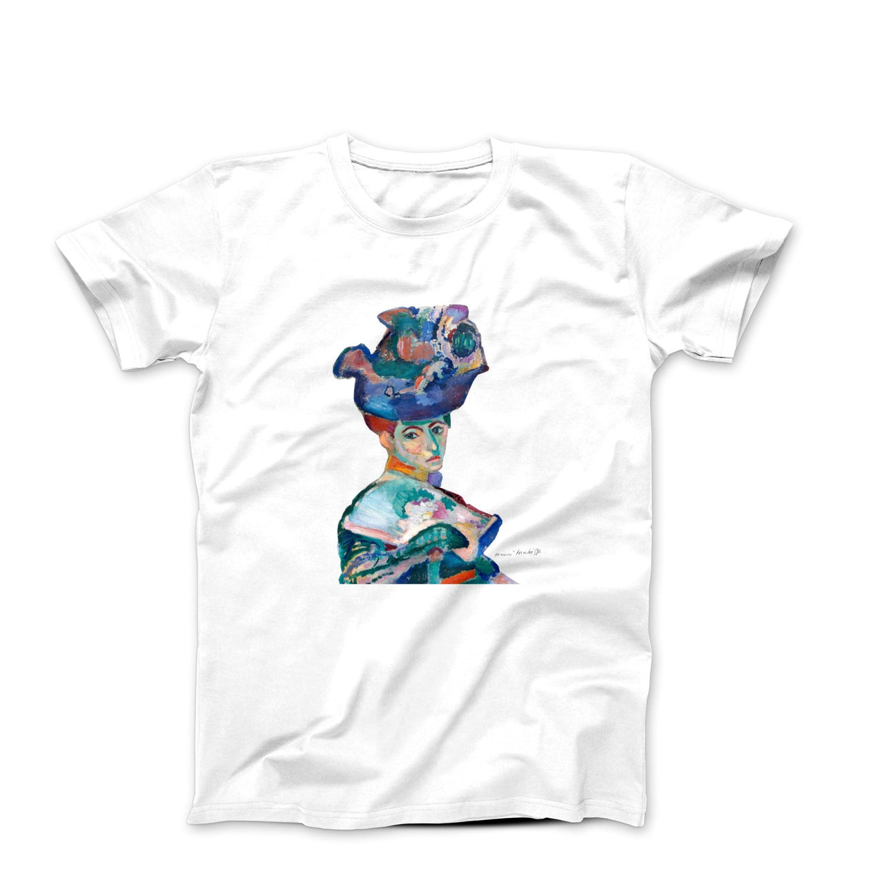 Matisse Woman with a Hat 1905 Art T-Shirt - Greatest Artists - Harvey Ltd