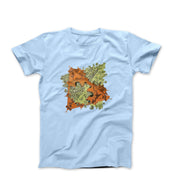 M.C. Escher Double Planetoid (1949) Artwork T-shirt - Greatest Artists - Harvey Ltd