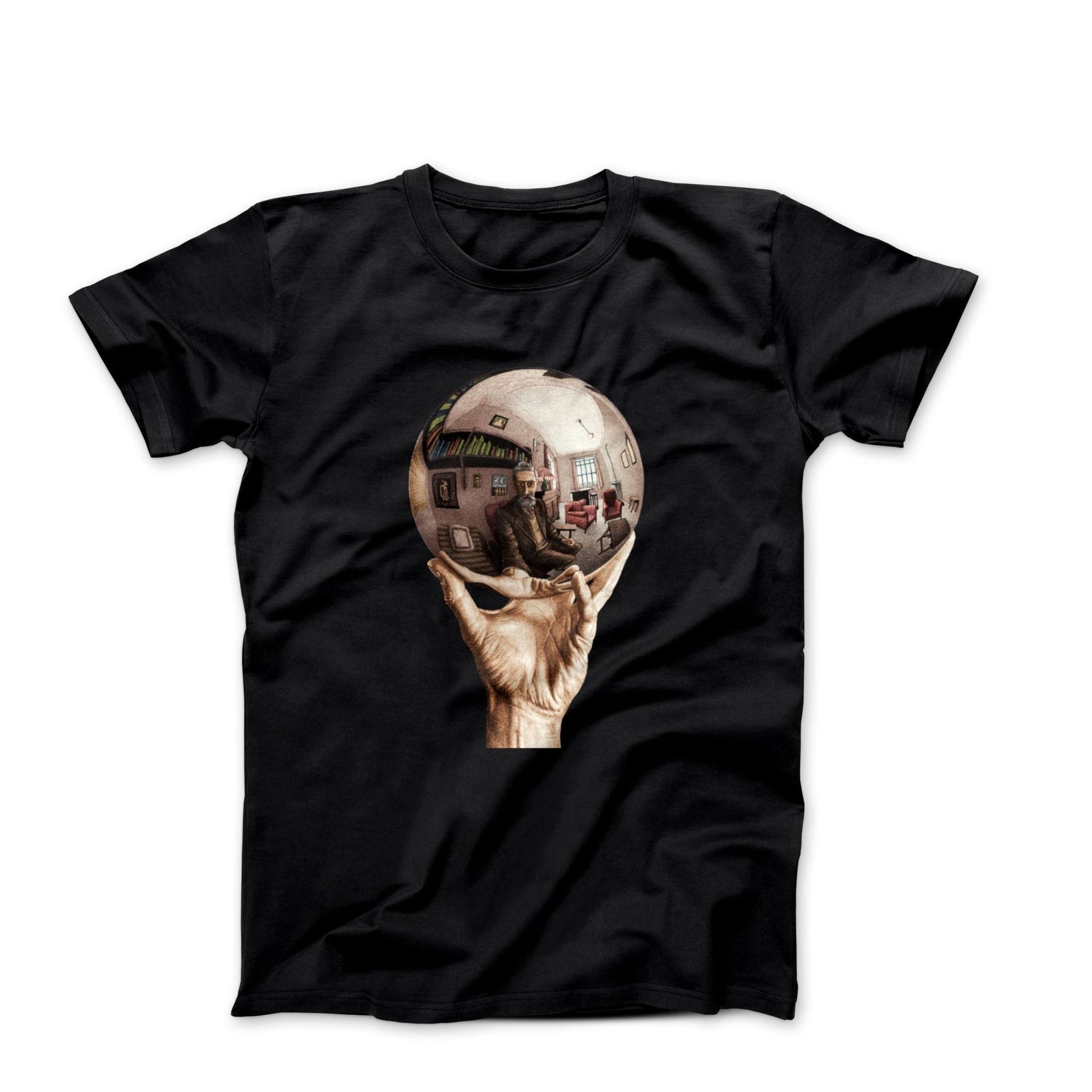 M.C. Escher Hand with Reflective Globe T - Shirt - Clothing - Harvey Ltd