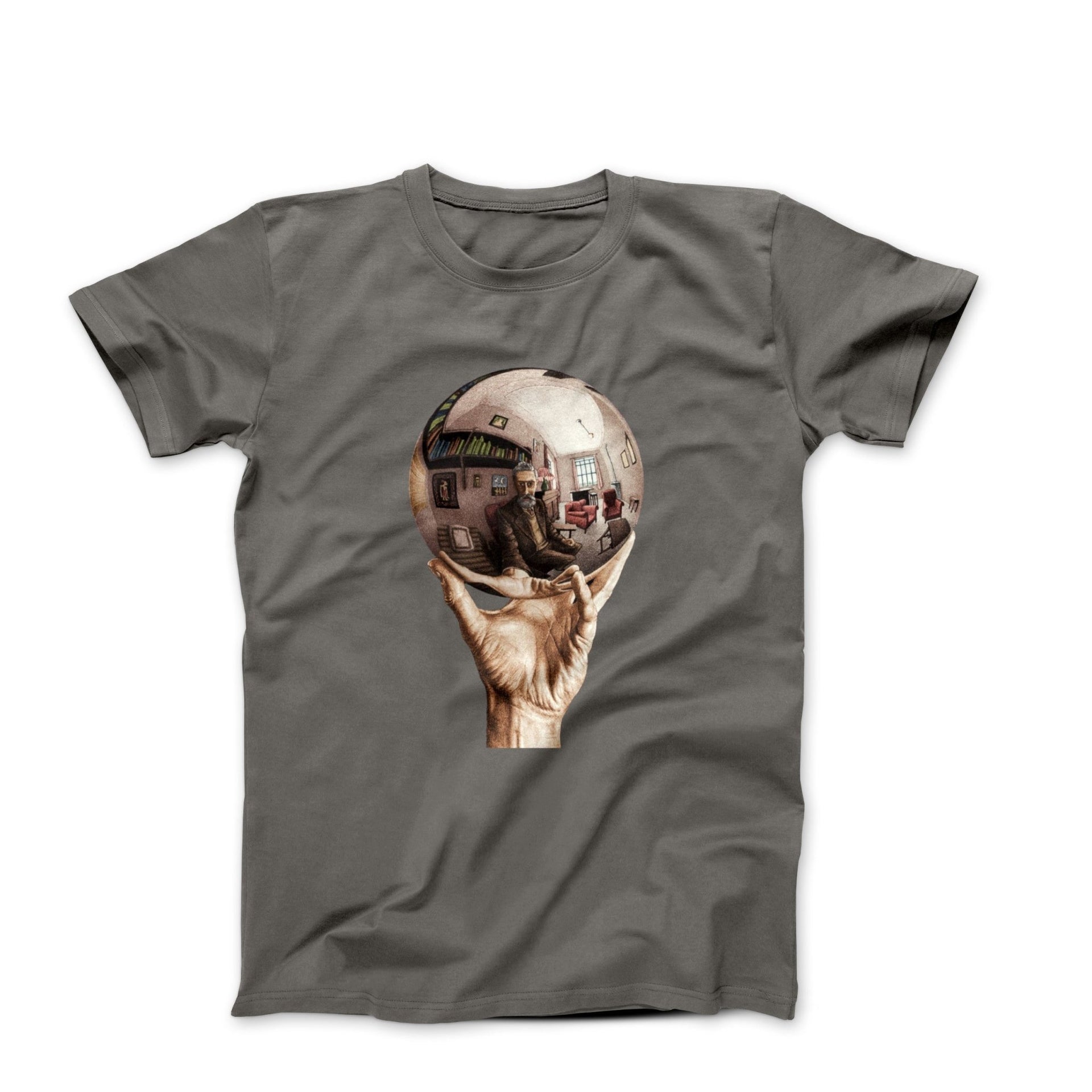 M.C. Escher Hand with Reflective Globe T - Shirt - Clothing - Harvey Ltd