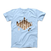 M.C. Escher Impossible Chess Artwork T-shirt - Greatest Artists - Harvey Ltd