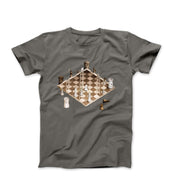 M.C. Escher Impossible Chess Artwork T-shirt - Greatest Artists - Harvey Ltd