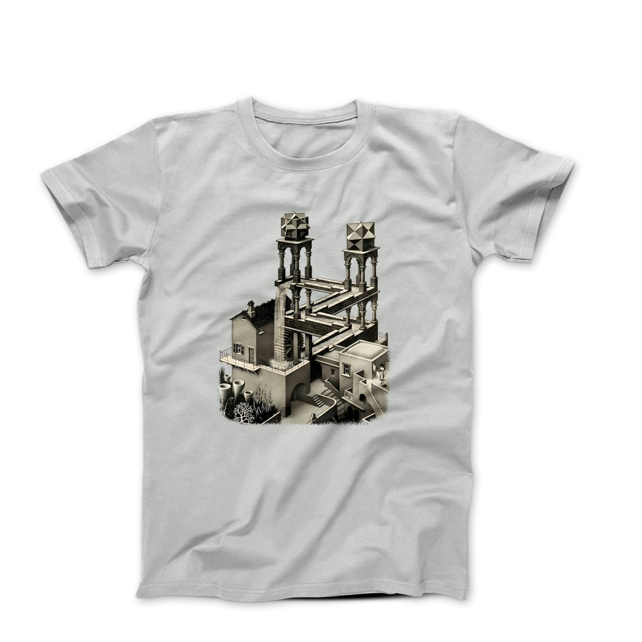 M.C. Escher Impossible Structure "Waterfall" T-Shirt - Greatest Artists - Harvey Ltd