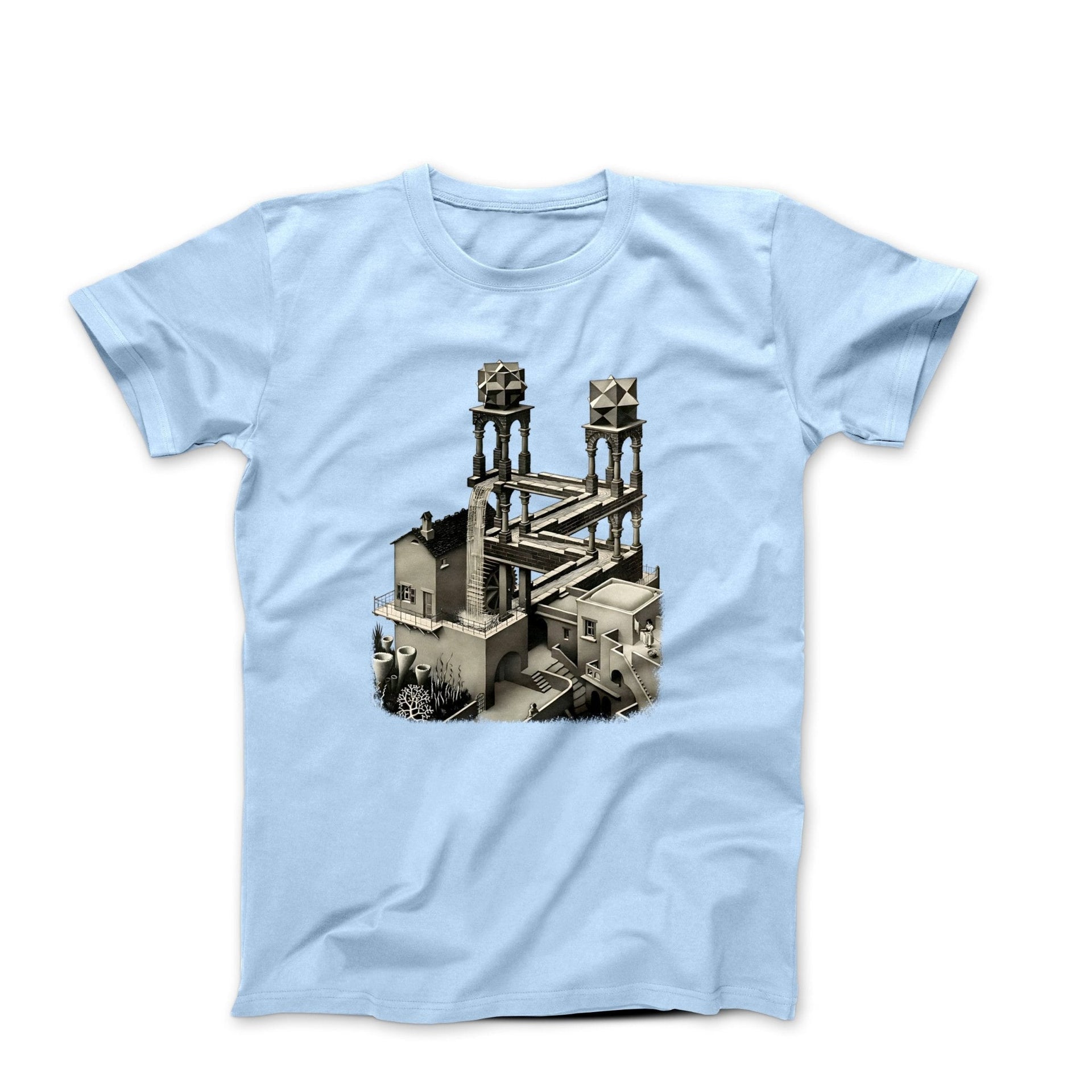 M.C. Escher Impossible Structure "Waterfall" T-Shirt - Greatest Artists - Harvey Ltd