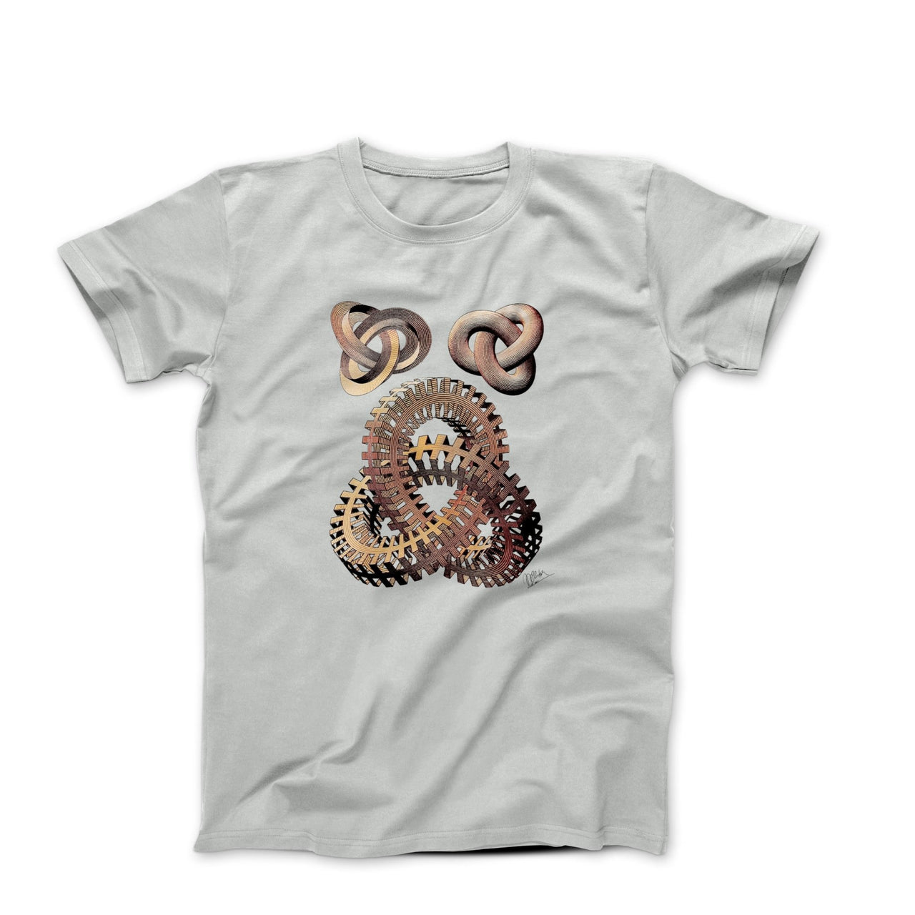 M.C. Escher Knots (1965) Artwork T-shirt - Greatest Artists - Harvey Ltd