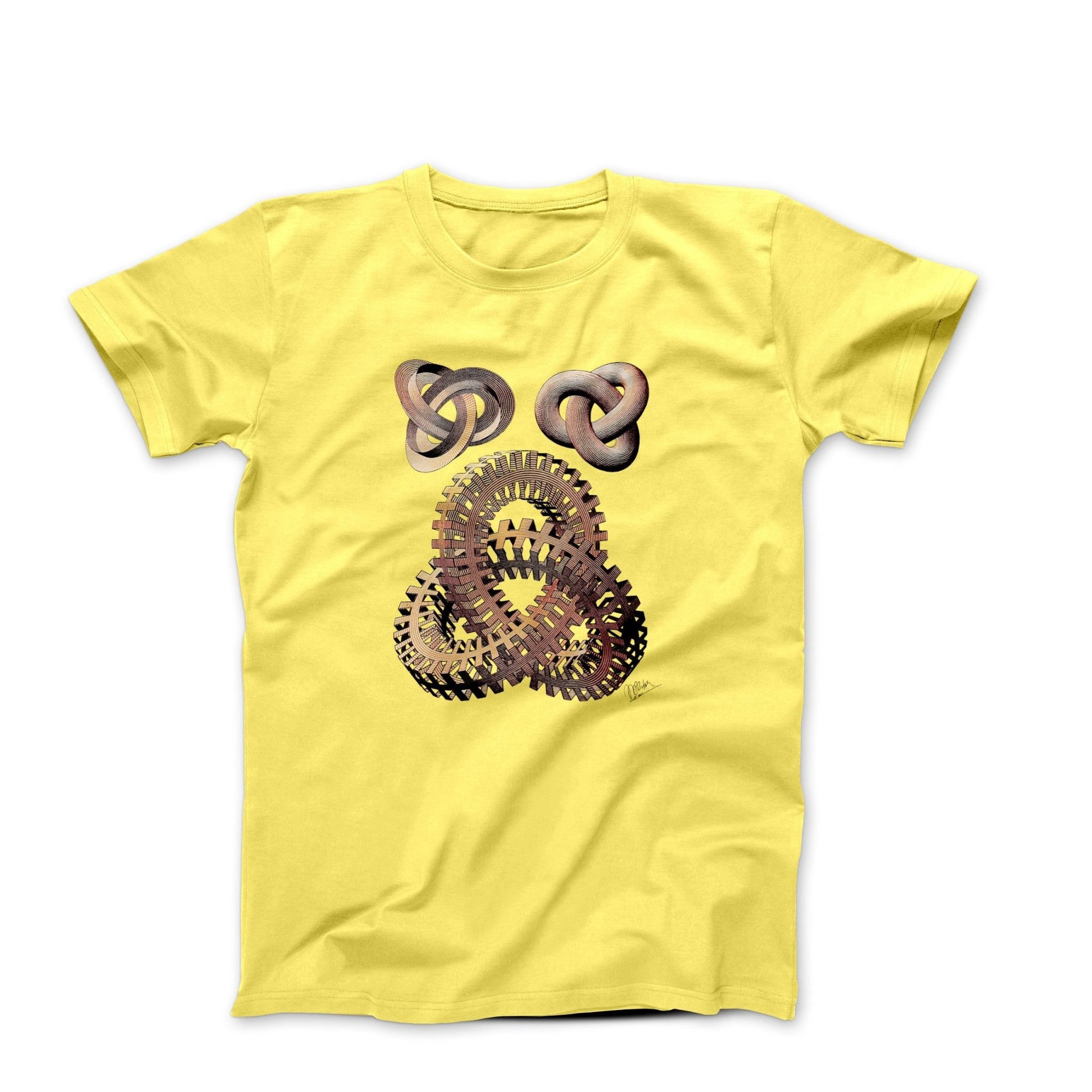 M.C. Escher Knots (1965) Artwork T-shirt - Greatest Artists - Harvey Ltd