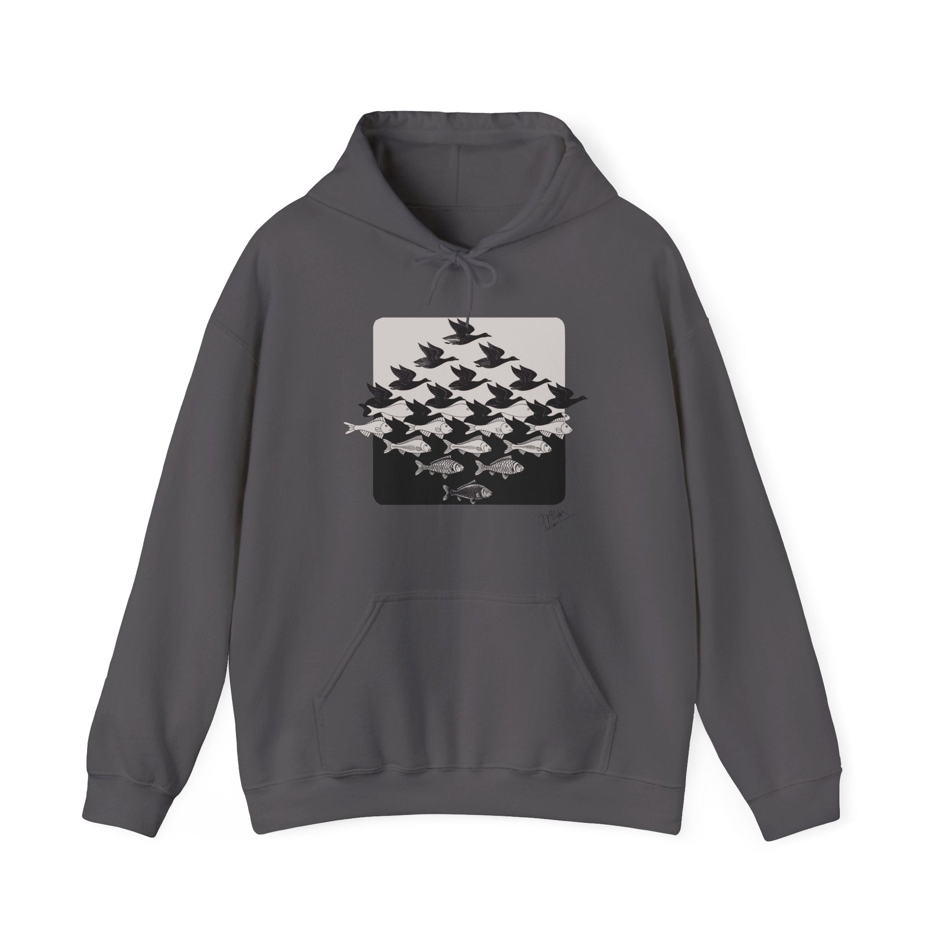 M.C. Escher Sky and Water (1938) Hoodie - Greatest Artists - Harvey Ltd