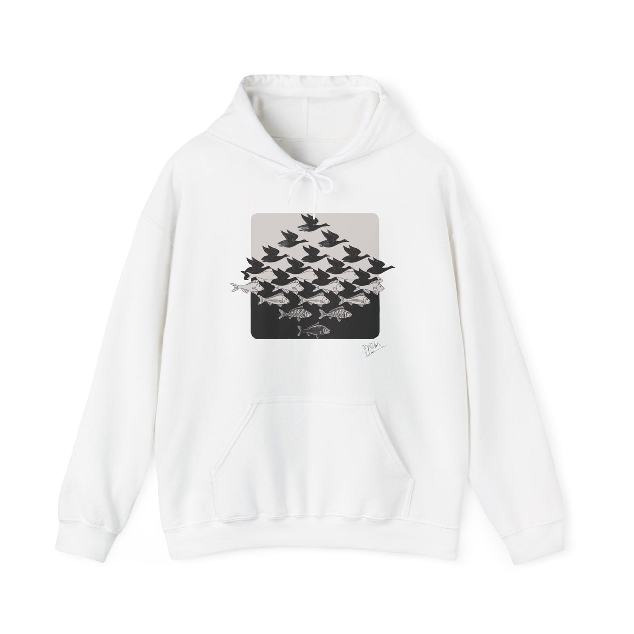 M.C. Escher Sky and Water (1938) Hoodie - Greatest Artists - Harvey Ltd